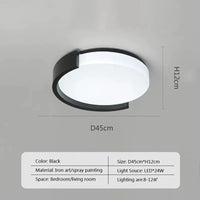 Modern decorative round LED ceiling light
