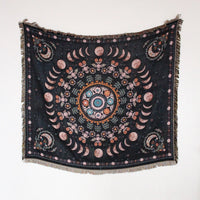 Bohemian pastoral landscape throw for sofa bedroom living room