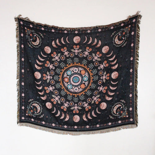 Bohemian pastoral landscape throw for sofa bedroom living room