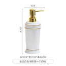 ceramic soap dispenser for shower gel and disinfectant