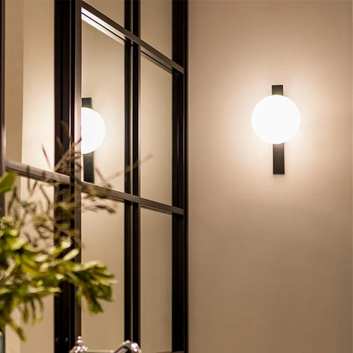 Modern LED globe wall light - vue 4 sur 8