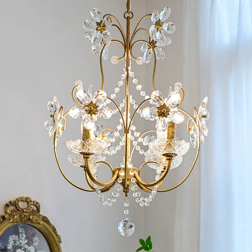 Vintage crystal chandelier for indoor hotel décor 2022 - vue 5 sur 7
