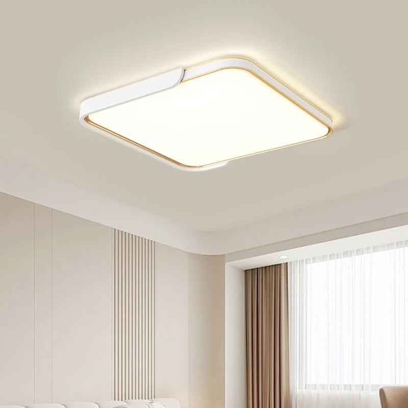 Modern LED ceiling light with remote control and versatile circular design - vue 3 sur 9