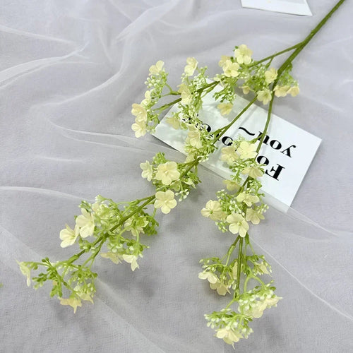 Artificial silk gypsophila branches for indoor decoration - vue 8 sur 14