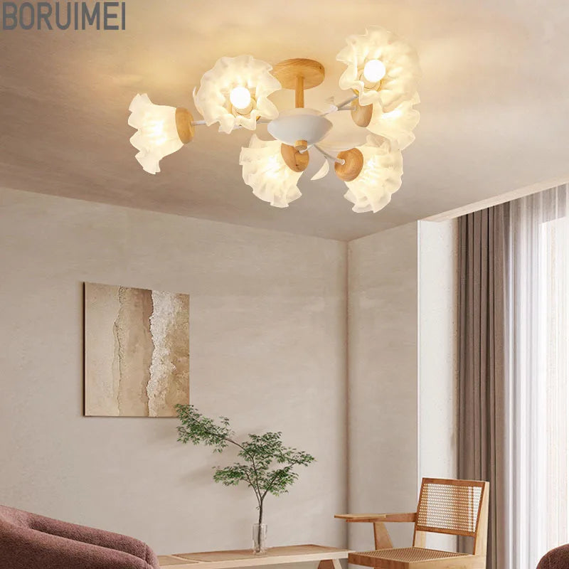 Modern ceiling light with remote control for an elegant interior