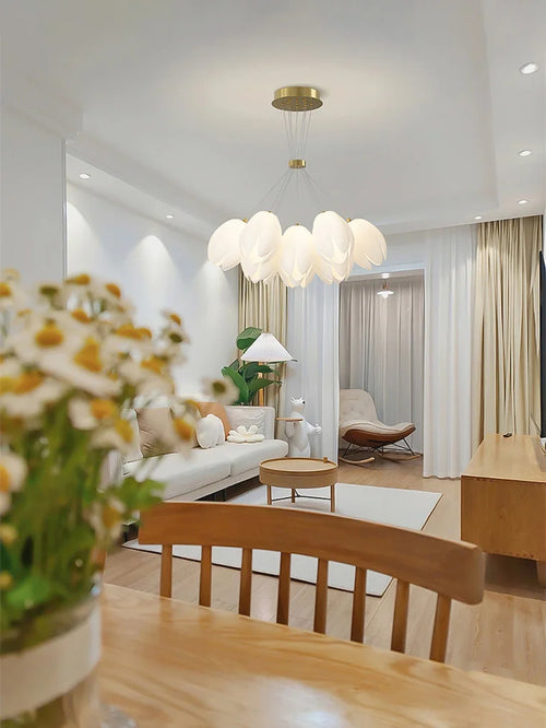 Modern suspended chandelier for energy-saving indoor lighting - vue 4 sur 8