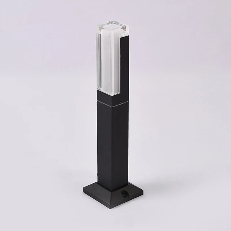 Modern aluminium garden lamp for outdoor lighting - vue 4 sur 8
