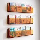 acrylic wall-mounted magazine rack for brochures and files