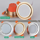 Round recessed LED ceiling light for versatile interior lighting