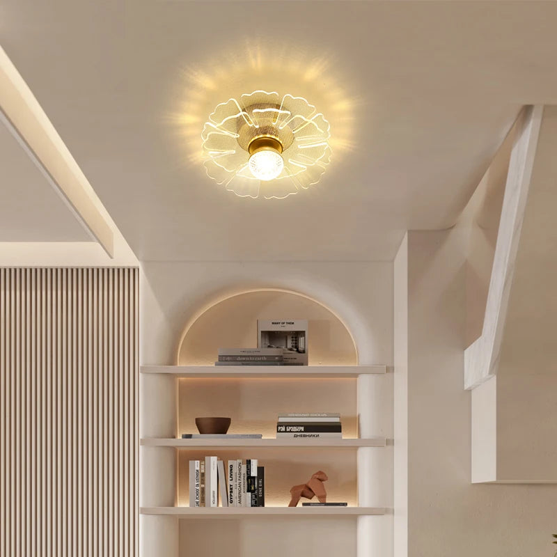 Minimalist nordic luxury chandelier with crystal pendants - vue 5 sur 10