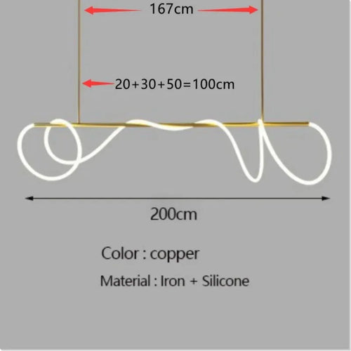 Nordic designer LED dimmable chandelier for indoor use - vue 19 sur 25
