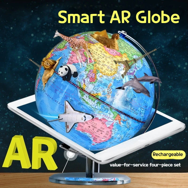 educational light globe with constellations and LED light
