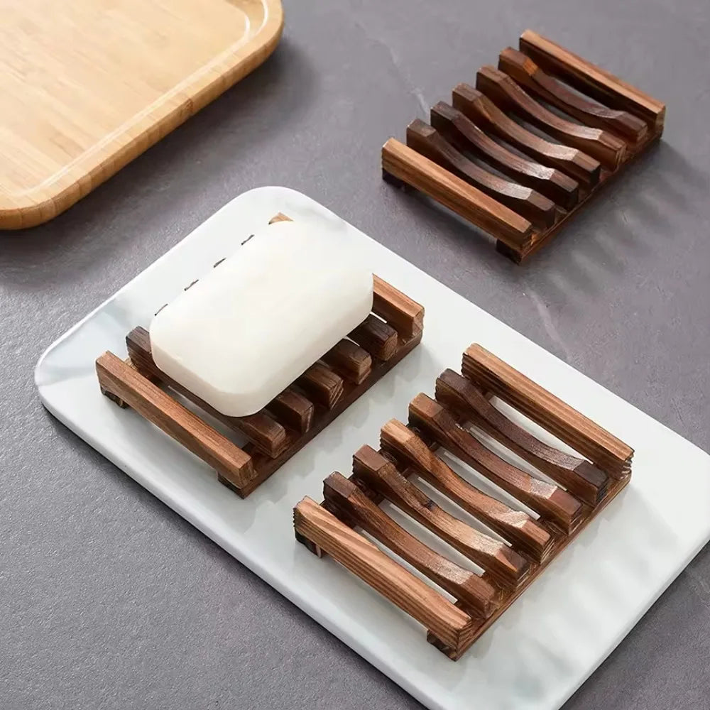 natural bamboo soap box for bathroom