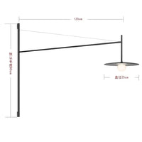 Modern design wall lamp with adjustable arm for reading and study