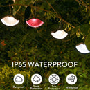 Foldable solar hanging lantern for outdoor and Christmas decoration