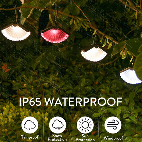Foldable solar hanging lantern for outdoor and Christmas decoration - vue 5 sur 9