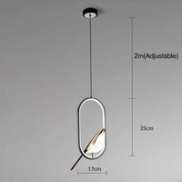 Nordic creative magpie LED pendant light for study, bedroom or bedside