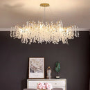 Elegant European style gold crystal chandelier for refined interior decor