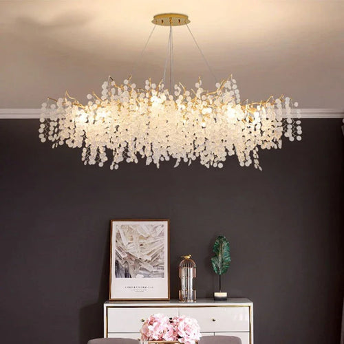 Elegant European style gold crystal chandelier for refined interior decor - vue 5 sur 13