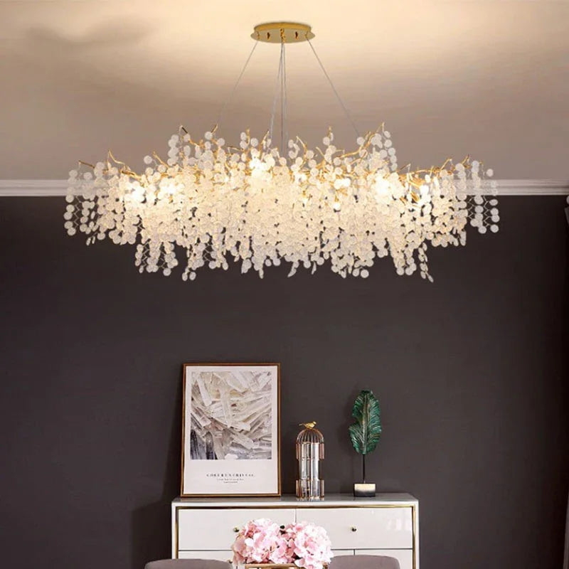 Elegant European style gold crystal chandelier for refined interior decor - vue 4 sur 13