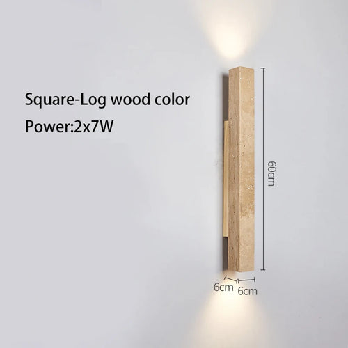 Long stone LED wall light - vue 20 sur 21