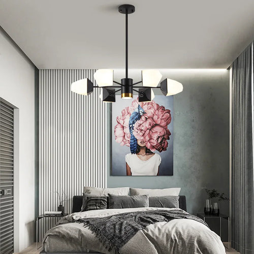 Modern LED chandelier for magical indoor lighting - vue 5 sur 11