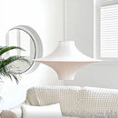 Minimalist wabi sabi silk pendant light for modern interiors