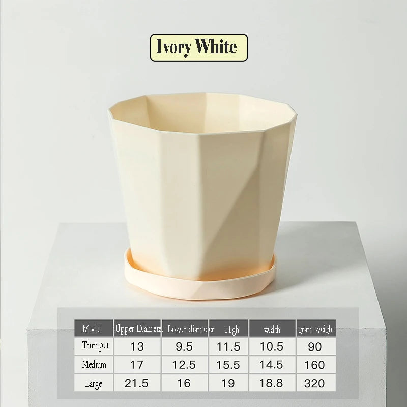 Nordic resin flower pot for succulents