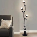Glass globe floor lamp for interior decoration