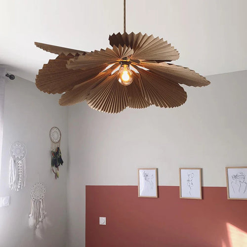 Wabi Sabi paper ceiling light for modern interiors