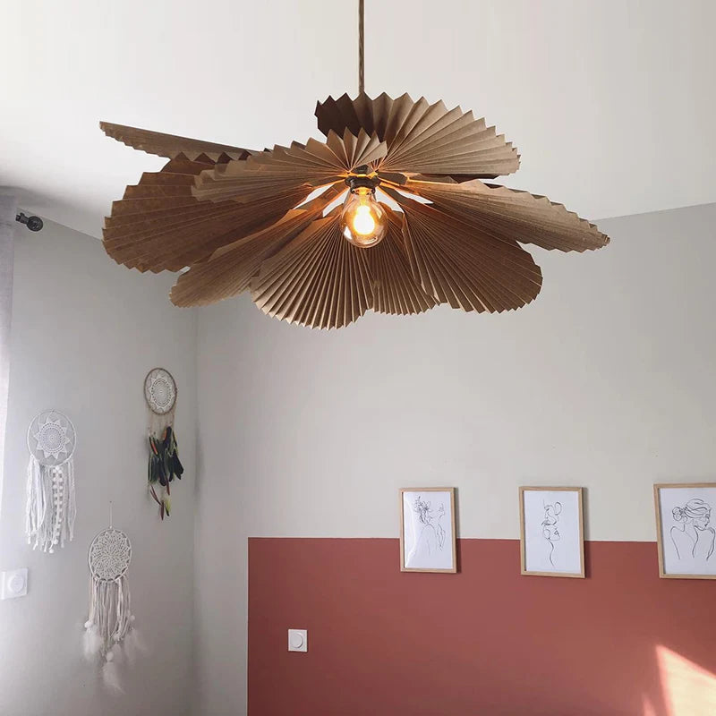 Wabi Sabi paper ceiling light for modern interiors