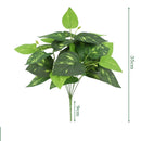 Artificial silk bamboo leaves for elegant decoration