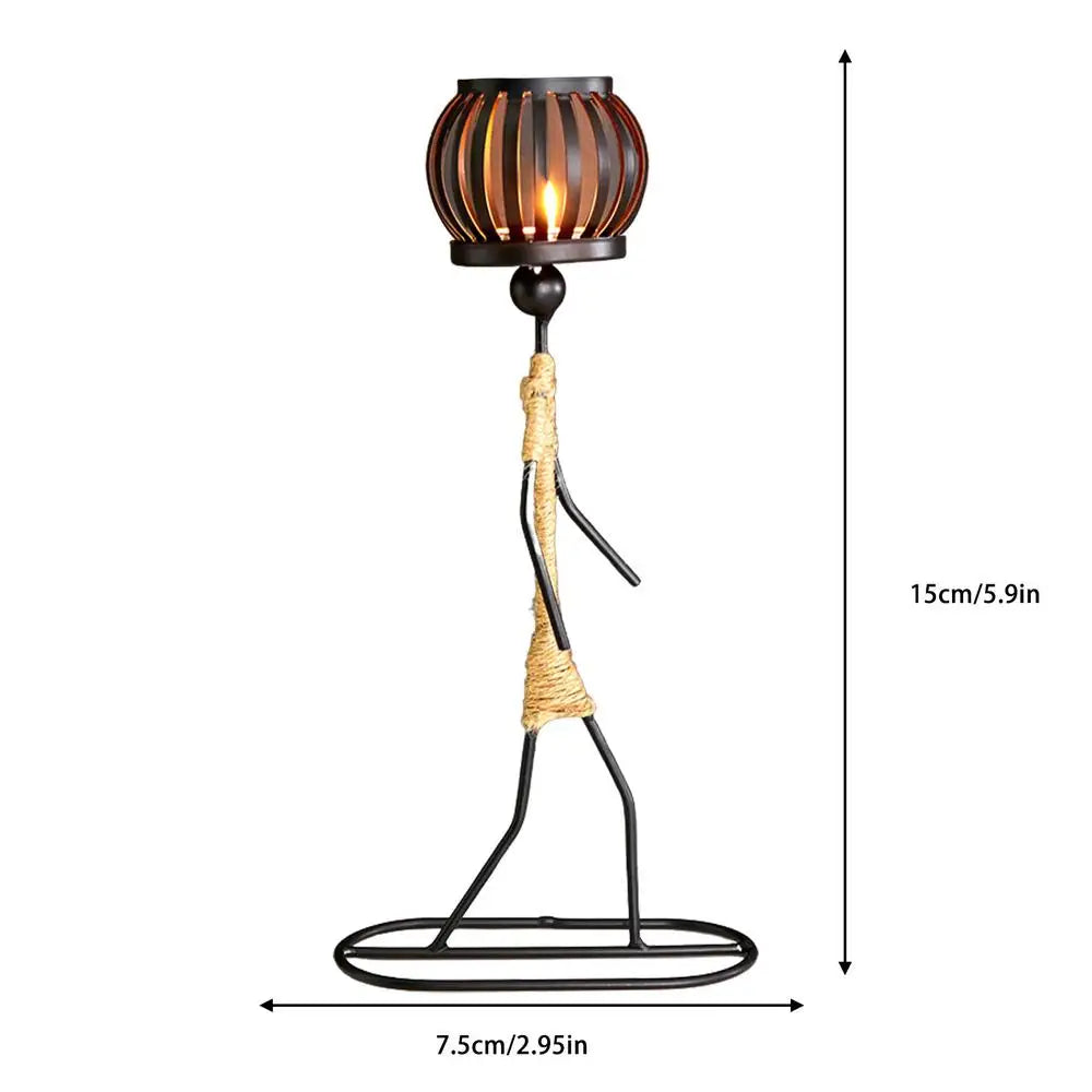 Creative iron candle holder for wedding and Christmas decoration - vue 16 sur 22