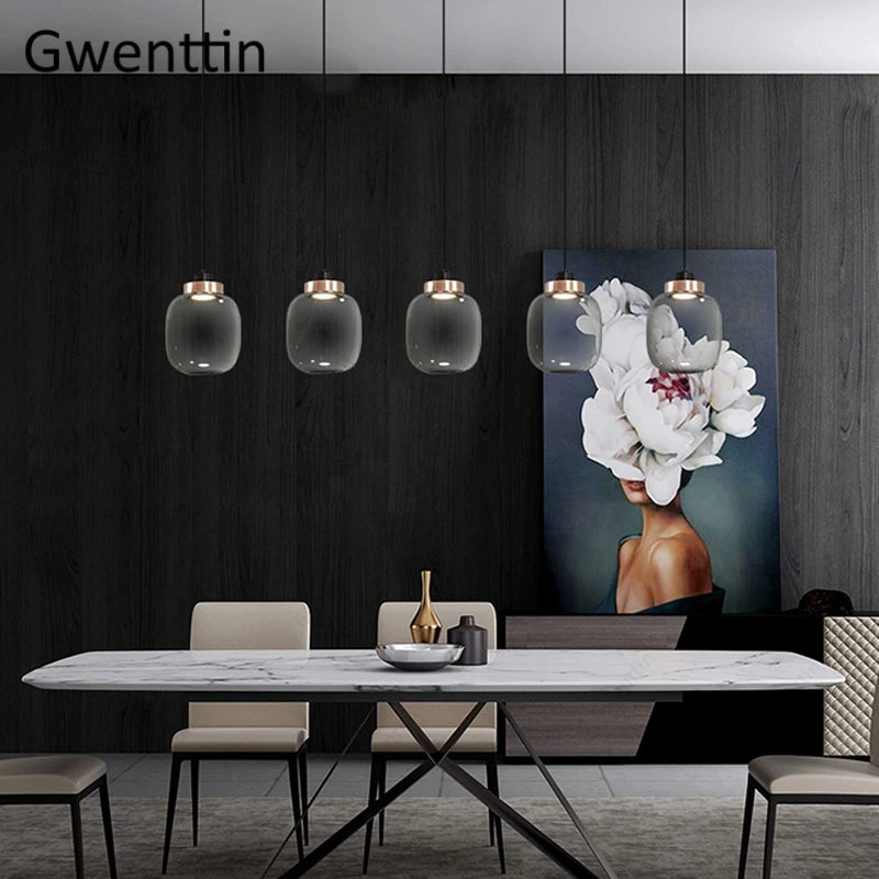 Modern glass pendant light for nordic interior decoration