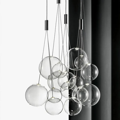 Nordic glass LED chandelier for interior decoration