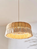 Hemp rope LED chandelier for indoor decoration