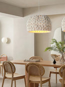 Nordic hand-woven rope chandelier for indoor lighting