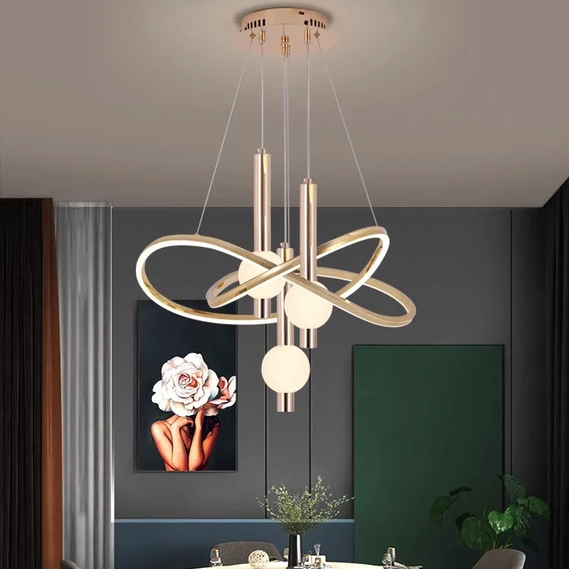 Nordic chandelier pendant lights for indoor lighting - vue 4 sur 8