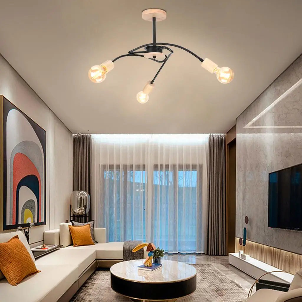 Modern sputnik chandelier industrial style for elegant interiors