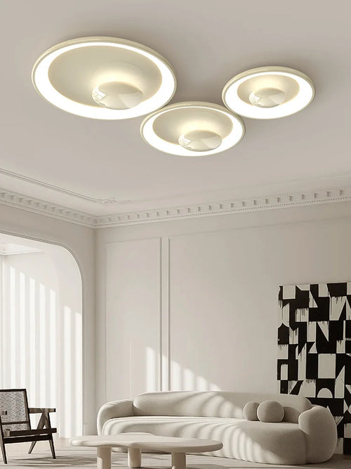 Variable cream style round LED ceiling light with remote control