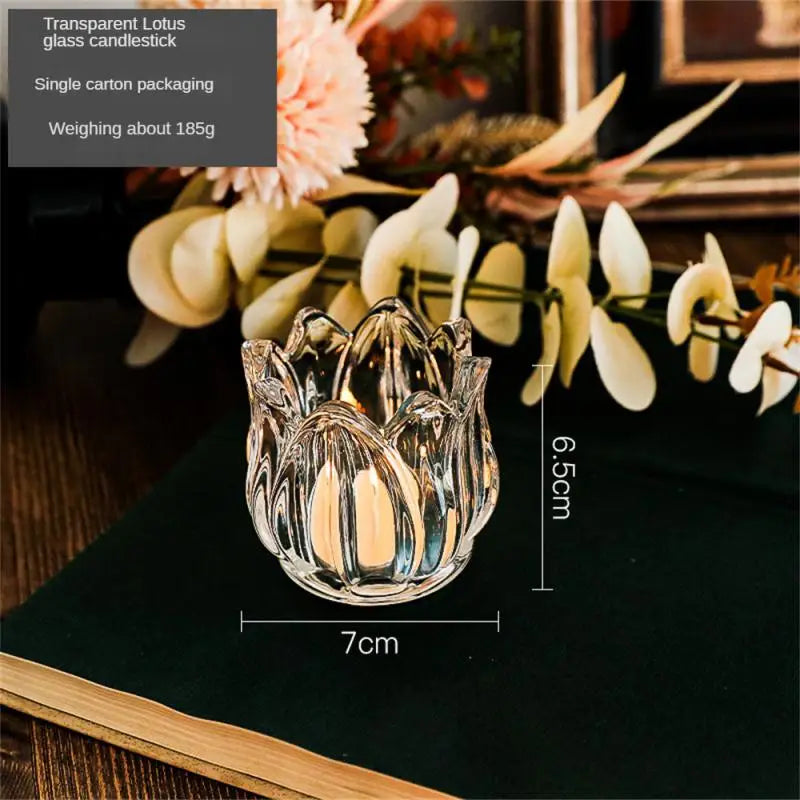 Romantic dinner accessories candle holders cups and candles - vue 7 sur 8