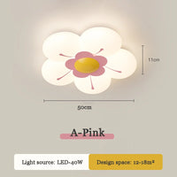 Romantic ceiling light for a little girl's warm and floral bedroom