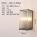 Modern decorative gold and silver crystal LED wall light