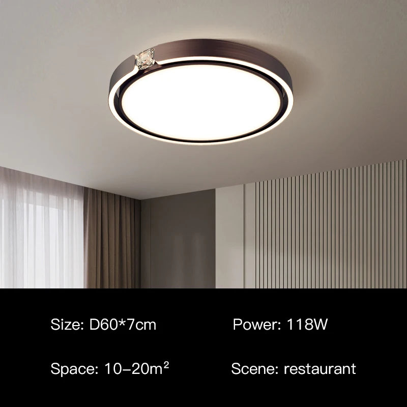 Modern luxury ring ceiling light for interiors