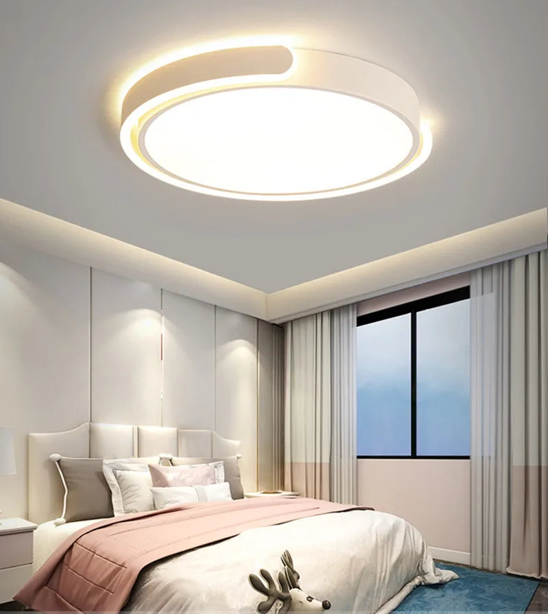 Simple modern ceiling light for romantic bedroom decor