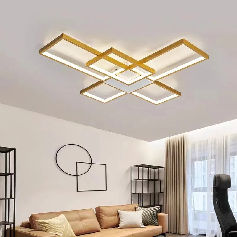 Nordic geometric flush mount LED ceiling light minimalist lamp