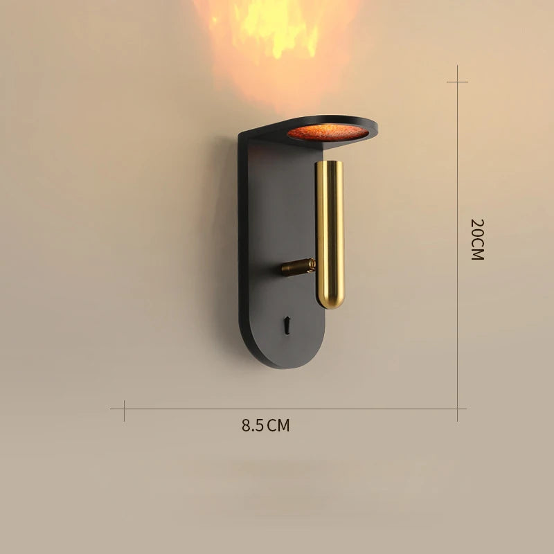 Modern minimalist luxury LED flame chandelier home decor