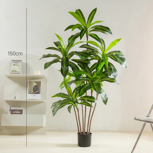 Artificial potted tree green interior decor Brazilian wood - vue 7 sur 9