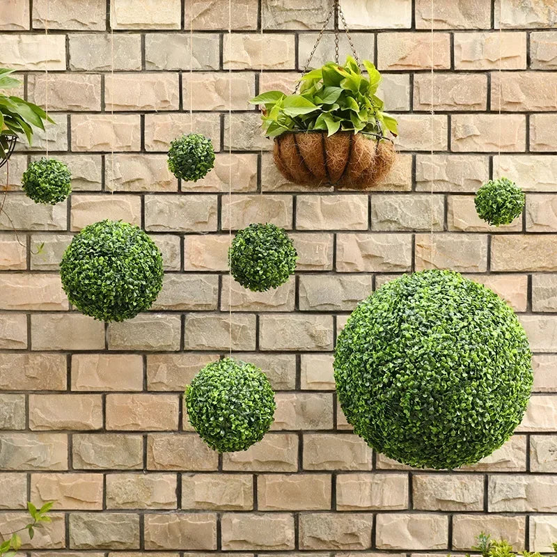 Artificial boxwood decorative ball for garden, wedding and balcony - vue 4 sur 10