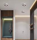 Anti-glare foldable surface-mounted LED ring ceiling spotlight